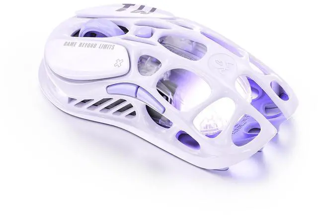 Alt view image 5 of 6 - GravaStar Mercury M1 Pro Gaming Mouse, Lightweight Magnesium Alloy, 26,000 DPI, PAW3395DM Sensor, 5 Programmable Buttons, Support Wired/2.4GHz/BT, Up to 200 Hours Battery Life , Lavender Purple