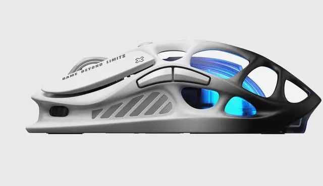 Alt view image 4 of 5 - GravaStar Mercury M1 Pro Gaming Mouse, Lightweight Magnesium Alloy, 26,000 DPI, PAW3395DM Sensor, 5 Programmable Buttons, Support Wired/2.4GHz/BT, Up to 200 Hours Battery Life, Gradient Black