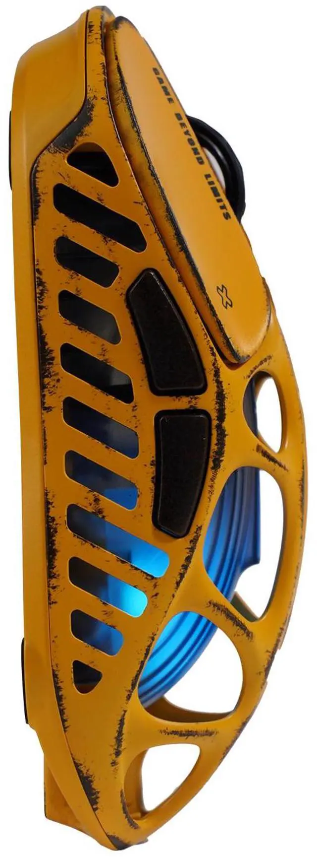 Alt view image 3 of 5 - GravaStar Mercury X Pro Wireless Gaming Mouse, Come with 8K Dongle , 32,000 DPI PAW 3950 Sensor, 8,000Hz Polling Rate,, Magnesium Alloy Hollow Frame, RGB Lighting, 5 Programmable Buttons ,Worn-Yellow