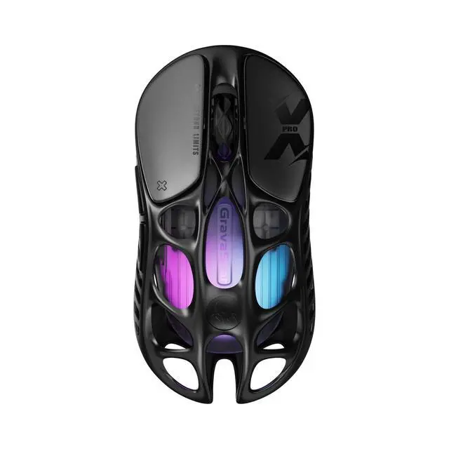 Main image of GravaStar Mercury X Pro Wireless Gaming Mouse, Come with 8K Dongle , 32,000 DPI PAW 3950 Sensor, 8,000Hz Polling Rate, Magnesium Alloy Hollow Frame, RGB Lighting, 5 Programmable Buttons , Galaxy Black