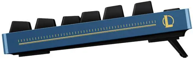 Alt view image 3 of 7 - Logitech G PRO LOL Hextech Edition Wired Mechanical Gaming Keyboard , GX BROWN, 87 Keys, Aluminum Faceplate, LIGHTSYNC RGB, League of Legends, 12 Programmable F-Key Macros - black blue