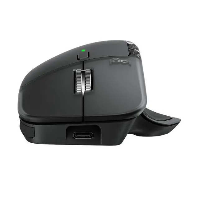 Alt view image 4 of 6 - Logitech MX Master 4 Wireless Bluetooth Mouse, with Ultra-fast Scrolling, Ergo, haptic feedback, Customize vibration intensity, Black