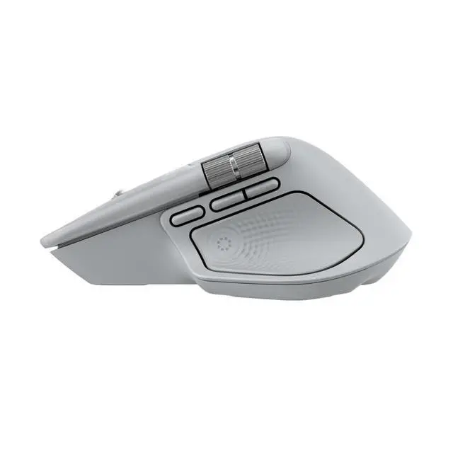 Alt view image 5 of 6 - Logitech MX Master 4 Wireless Bluetooth Mouse, with Ultra-fast Scrolling, Ergo, haptic feedback, Customize vibration intensity, Pale Gray