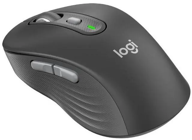 Alt view image 4 of 5 - Logitech Signature Plus M750 Mouse, Optical - Wireless 32.81 ft Bluetooth/Radio Frequency USB 2000 dpi - Scroll Wheel , Small/Medium Hand/Palm Size - 1 x A, Graphite