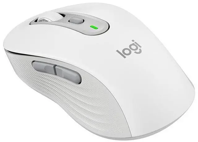 Alt view image 5 of 6 - Logitech Signature Plus M750 Mouse, Optical - Wireless 32.81 ft Bluetooth/Radio Frequency USB 2000 dpi - Scroll Wheel , Small/Medium Hand/Palm Size - 1 x A, WHITE