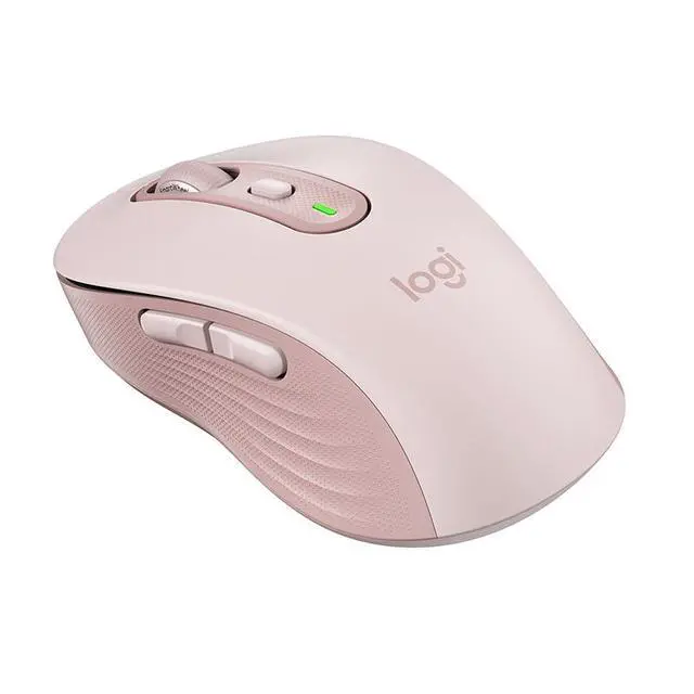 Alt view image 2 of 6 - Logitech Signature Plus M750 Mouse, Optical - Wireless 32.81 ft Bluetooth/Radio Frequency USB 2000 dpi - Scroll Wheel , Small/Medium Hand/Palm Size - 1 x A, pink