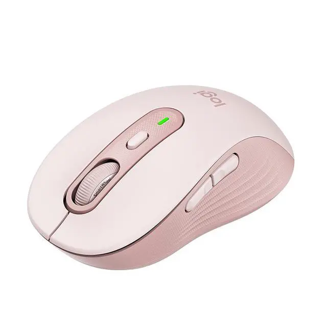 Alt view image 4 of 6 - Logitech Signature Plus M750 Mouse, Optical - Wireless 32.81 ft Bluetooth/Radio Frequency USB 2000 dpi - Scroll Wheel , Small/Medium Hand/Palm Size - 1 x A, pink