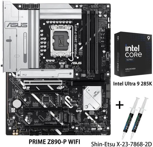 ASUS PRIME Z890-P WIFI motherboard & Intel Core Ultra 9 285K CPU