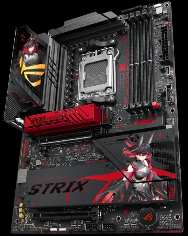 Alt view image 6 of 7 - ASUS ROG STRIX X870-H GAMING WIFI7 S motherboard, RO HIME EDITION AMD AM5 X870 ATX ,16+2+1 80A power stages,DDR5,PCIe 5.0 x16, 4x M.2 , Wi-Fi 7,2.5Gb LAN,2xUSB4, USB Type-C, BIOS FlashBack