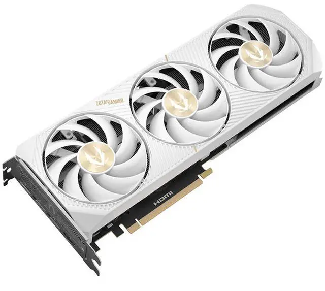 Alt view image 2 of 6 - ZOTAC SOLID WHITE GeForce RTX 5070 12GB 192-Bit GDDR7, PCI Express 5.0 DLSS 4.0 Graphics Card, RTX 5070 12GB SOLID OC WHITE