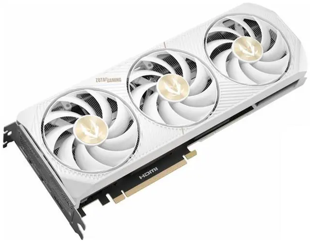 Alt view image 2 of 6 - ZOTAC SOLID CORE WHITE GeForce RTX 5070 Ti 16GB 256-Bit GDDR7, PCI Express 5.0 DLSS 4.0 Graphics Card, ZOTAC GEFORCE RTX 5070 Ti 16GB SOLID CORE WHITE