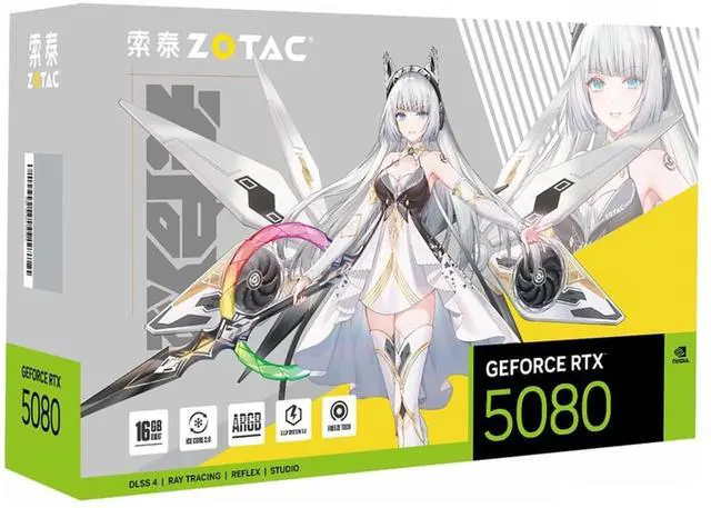 Alt view image 5 of 6 - ZOTAC Apocalypse OC GEFORCE RTX 5080 16GB 256-Bit GDDR7 DLSS 4.0, PCI Express 5.0 x16 Graphics Card, ZOTAC GEFORCE RTX 5080 16GB Apocalypse OC