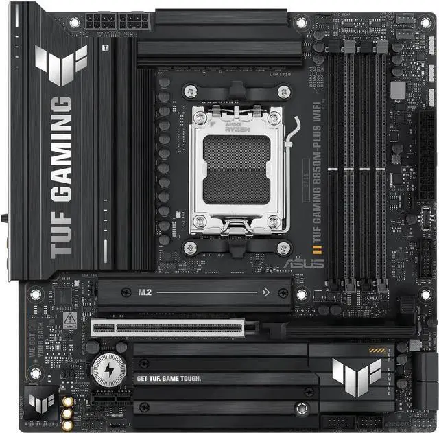 Alt view image 2 of 7 - ASUS TUF GAMING B850 PLUS WIFI Motherboard & AMD Ryzen 7 9700X CPU Combo, AM5 interface for Rui Long 9000/8000/7000, 14+2+1 (80A) power supply, DDR5, 2.5G network / WiFi7, Dual M.2 PCIe5.0