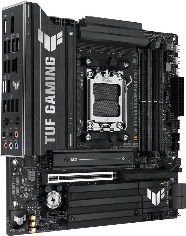 Alt view image 5 of 7 - ASUS TUF GAMING B850 PLUS WIFI Motherboard & AMD Ryzen 7 9700X CPU Combo, AM5 interface for Rui Long 9000/8000/7000, 14+2+1 (80A) power supply, DDR5, 2.5G network / WiFi7, Dual M.2 PCIe5.0