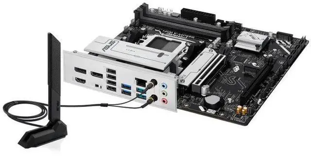 Alt view image 6 of 7 - ASUS PRIME B850M-A WIFI Motherboard & AMD Ryzen9 9900X3D CPU Combo, AMD B850 (AM5 Socket) micro-ATX, PCIe 5.0 Ready,three M.2 slots,Wi-Fi 6E,Realtek 2.5Gb Ethernet,front USB 5Gbps Type-C support