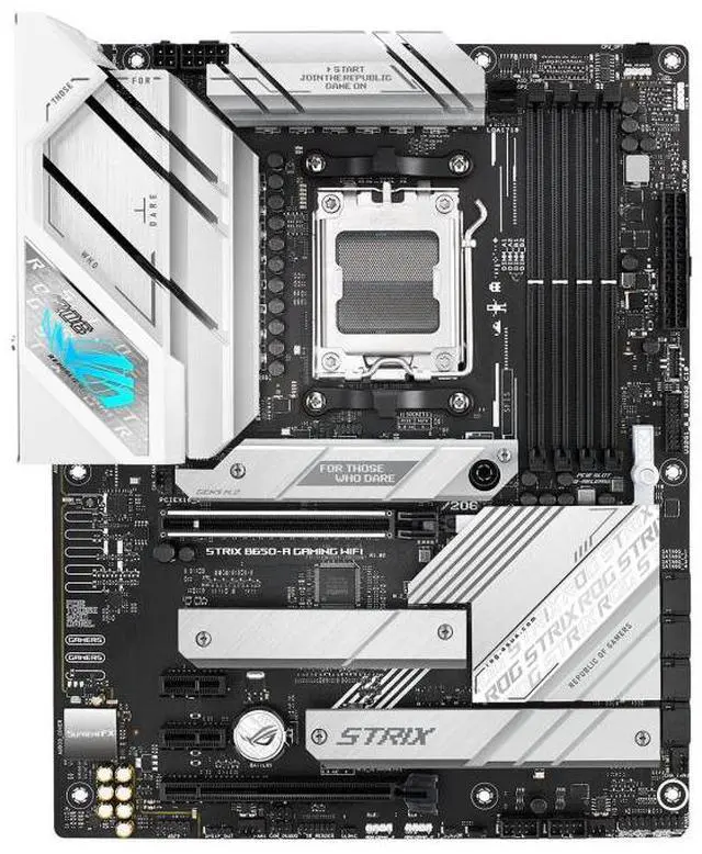 Alt view image 2 of 7 - ASUS ROG Strix B650-A Gaming WiFi Motherboard & AMD Ryzen 7 9800X3D CPU Combo, AMD B650 AM5 ATX motherboard, 12 + 2 power stages,DDR5, 3x M.2 slot,PCIe® 4.0, 2.5G LAN, WiFi 6E, USB 3.2 Gen 2x2 Type-C®