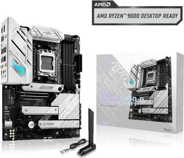 Alt view image 7 of 7 - ASUS ROG Strix B650-A Gaming WiFi Motherboard & AMD Ryzen 7 9800X3D CPU Combo, AMD B650 AM5 ATX motherboard, 12 + 2 power stages,DDR5, 3x M.2 slot,PCIe® 4.0, 2.5G LAN, WiFi 6E, USB 3.2 Gen 2x2 Type-C®