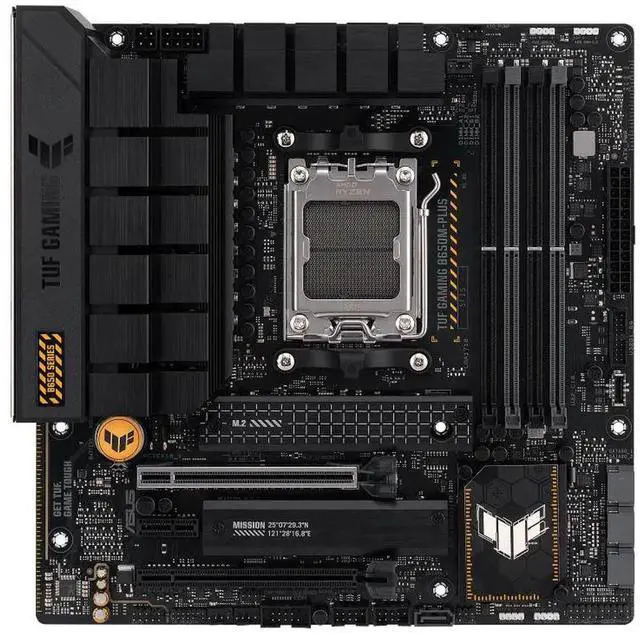 Alt view image 2 of 7 - ASUS TUF Gaming B650M-PLUS Motherboard & AMD Ryzen 9 9900X CPU Combo, AMD AM5 (Ryzen 7000, Micro-ATX, PCIe 5.0, DDR5 Memory, 14 Power Stages, USB 3.2 Gen 2x2 Type-C, 2.5G Ethernet, Aura Sync)