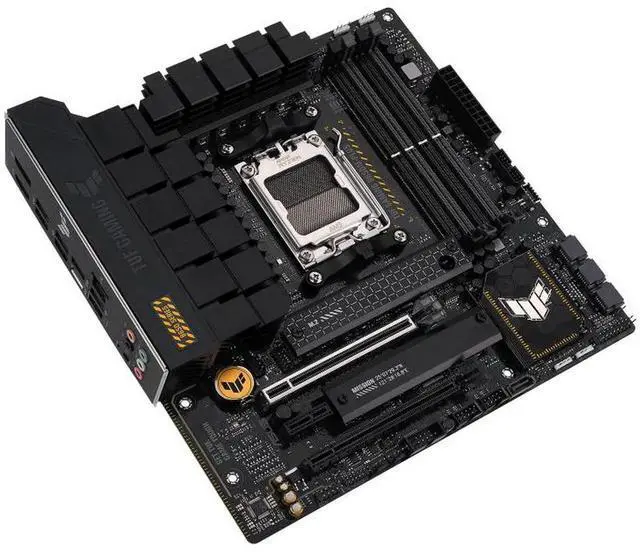 Alt view image 6 of 7 - ASUS TUF Gaming B650M-PLUS Motherboard & AMD Ryzen 9 9900X CPU Combo, AMD AM5 (Ryzen 7000, Micro-ATX, PCIe 5.0, DDR5 Memory, 14 Power Stages, USB 3.2 Gen 2x2 Type-C, 2.5G Ethernet, Aura Sync)