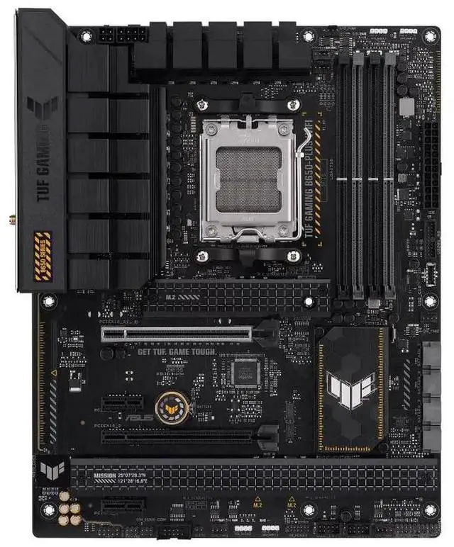 Alt view image 2 of 7 - ASUS TUF GAMING B650-PLUS WIFI Motherboard & AMD Ryzen 9 9950X3D CPU Combo, AMD B650 AM5 Ryzen Desktop 9000 8000 and 7000 ATX motherboard, 14 power stages, PCIe® 5.0 M.2, WiFi 6 and 2.5 Gb Ethernet