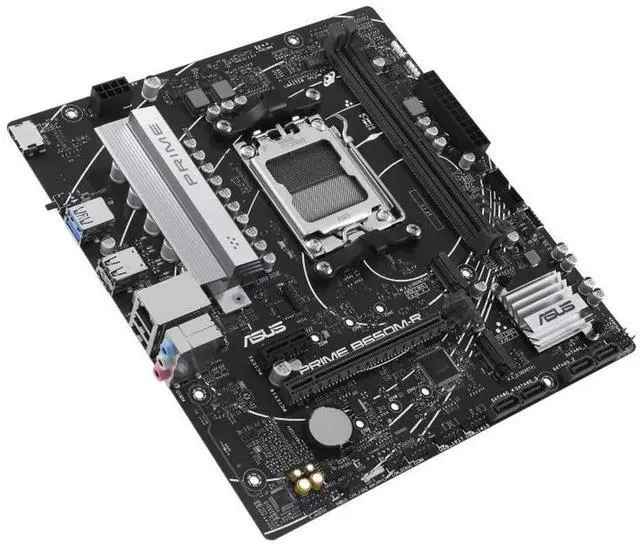 Alt view image 6 of 7 - ASUS PRIME B650M-R Motherboard & AMD Ryzen 9 9900X CPU Combo, AMD B650 Micro-ATX ,AM5,PCIe 4.0 ,Realtek 2.5Gb Ethernet, SATA 6 Gbps, USB 5Gbps Type-C®, Two-Way AI Noise Cancelation, Aura Sync