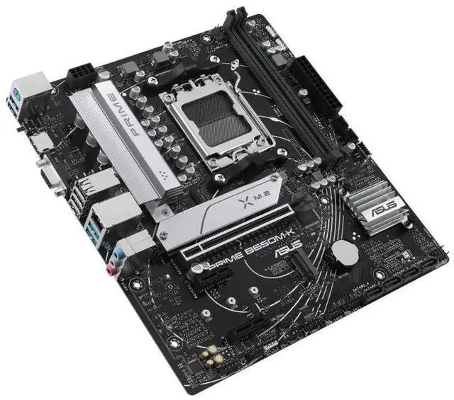 Alt view image 6 of 7 - ASUS PRIME B650M-K-CSM Motherboard & AMD Ryzen 7 9700X CPU Combo, AMD B650 (Ryzen AM5) micro ATX motherboard, two M.2 slots, 2.5 Gb LAN,USB 3.2 Gen 2 ports,front USB 3.2 Gen 1 Type-C