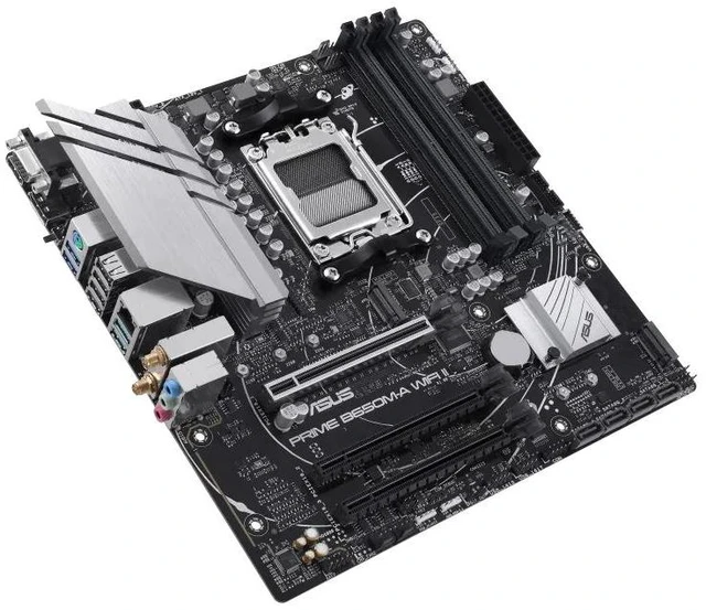 Alt view image 6 of 7 - ASUS PRIME B650M-A WIFI II-CSM Motherboard & AMD Ryzen 5 9600X CPU Combo, AMD B650 Mini-ITX Motherboard, DDR5, PCIe 5.0 M.2, Wi-Fi 6, DisplayPort, VGA, HDMI®, SATA 6 Gbps