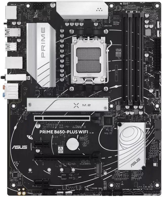 Alt view image 2 of 7 - ASUS PRIME B650-PLUS WIFI Motherboard & AMD Ryzen 9 9900X3D CPU Combo,AMD B650 AM5 Ryzen Desktop 9000 8000 & 7000 ATX,PCIe 5.0 M.2,2.5Gb LAN,WIFI 6E,SATA 6 Gbps,USB Type-C®,Thunderbolt 4 Header