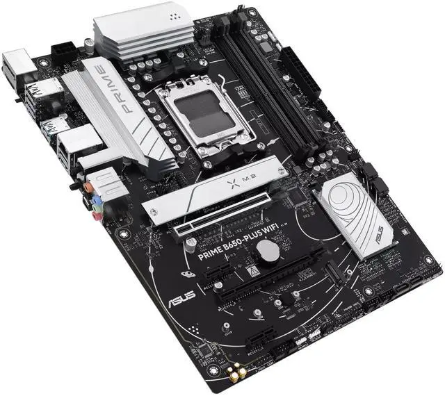 Alt view image 6 of 7 - ASUS PRIME B650-PLUS WIFI Motherboard & AMD Ryzen 9 9900X3D CPU Combo,AMD B650 AM5 Ryzen Desktop 9000 8000 & 7000 ATX,PCIe 5.0 M.2,2.5Gb LAN,WIFI 6E,SATA 6 Gbps,USB Type-C®,Thunderbolt 4 Header