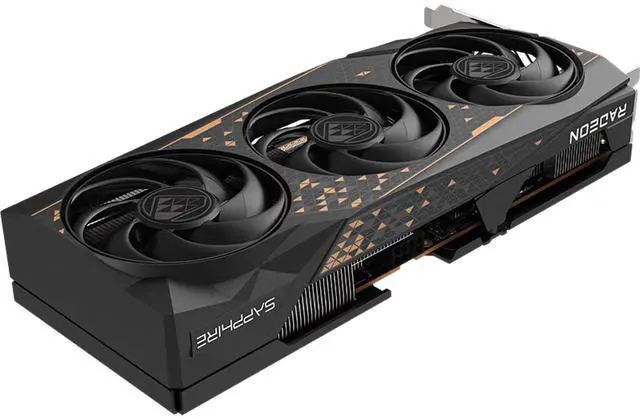 Alt view image 4 of 6 - SAPPHIRE BLACK DIAMOND Radeon RX 9060 XT 8GB GDDR6 PCI Express 5.0 x16 ATX Graphics Card, 9060XT BLACK DIAMOND 8G
