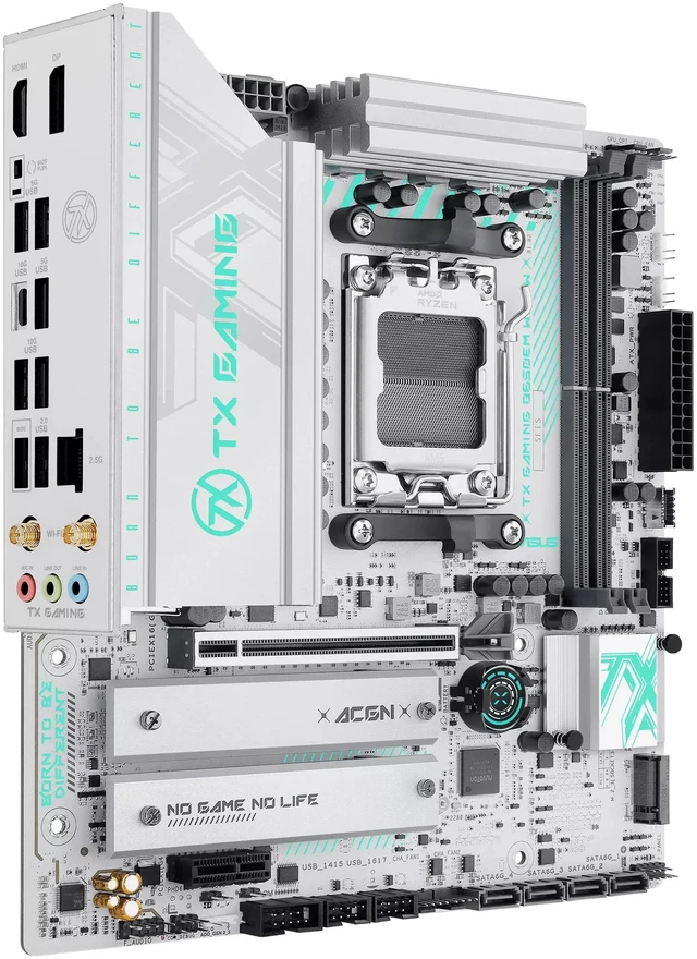 Alt view image 5 of 7 - ASUS TX GAMING B650EM WIFI W Motherboard & AMD Ryzen 7 9700X CPU Combo, AMD Socket AM5 for AMD Ryzen 9000 & 8000 & 7000 Series Desktop Processors*