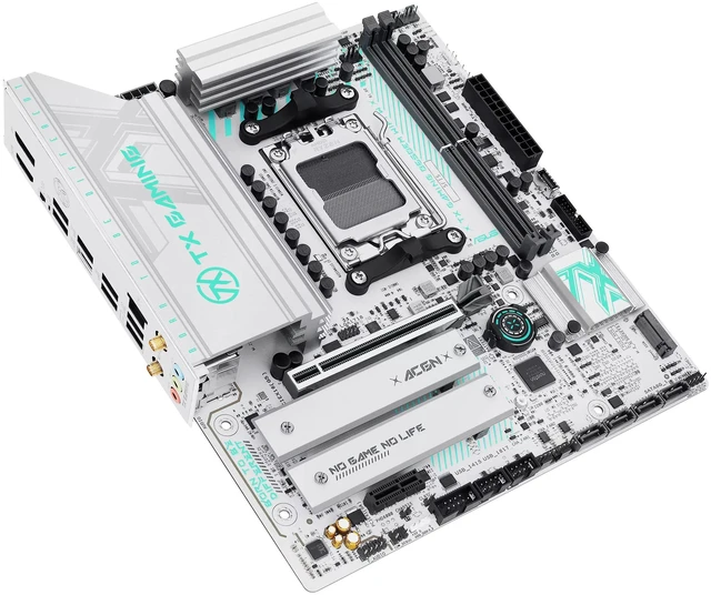 Alt view image 6 of 7 - ASUS TX GAMING B650EM WIFI W Motherboard & AMD Ryzen 7 9700X CPU Combo, AMD Socket AM5 for AMD Ryzen 9000 & 8000 & 7000 Series Desktop Processors*