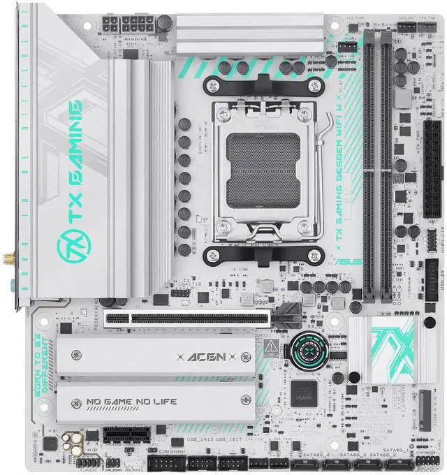 Alt view image 2 of 7 - ASUS TX GAMING B650EM WIFI W Motherboard & AMD Ryzen 9 9900X CPU Combo, AMD Socket AM5 for AMD Ryzen 9000 & 8000 & 7000 Series Desktop Processors*