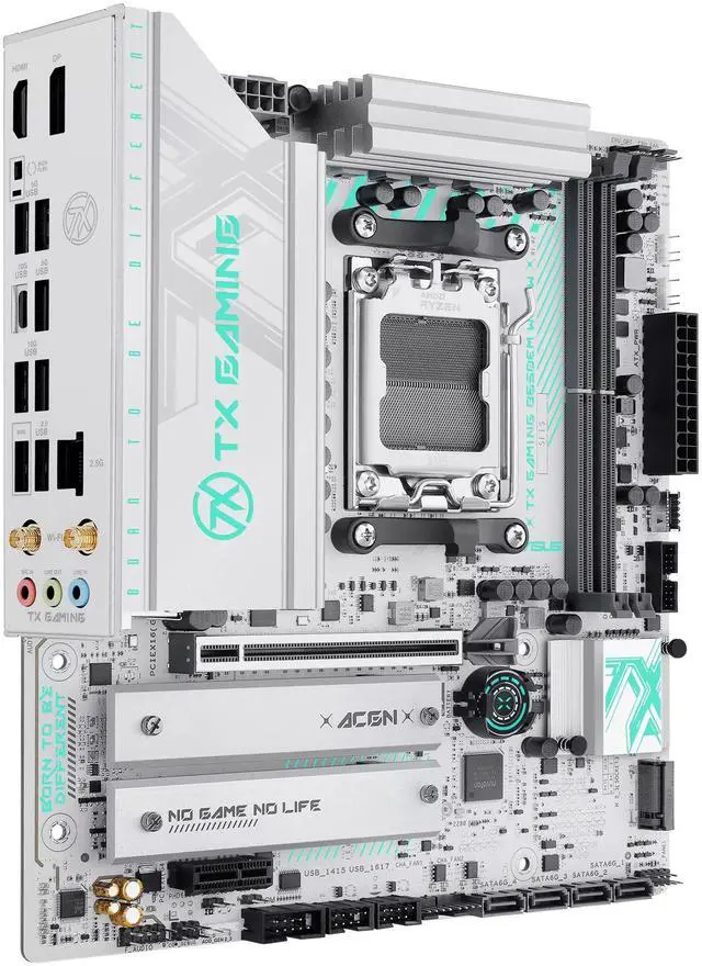 Alt view image 5 of 7 - ASUS TX GAMING B650EM WIFI W Motherboard & AMD Ryzen 9 9900X CPU Combo, AMD Socket AM5 for AMD Ryzen 9000 & 8000 & 7000 Series Desktop Processors*