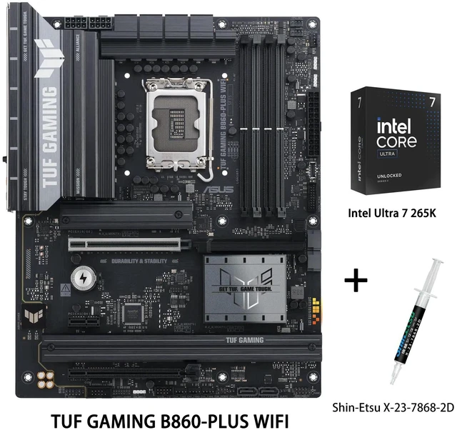 ASUS TUF GAMING B860-PLUS WIFI Motherboard & Intel Ultra 7 265K