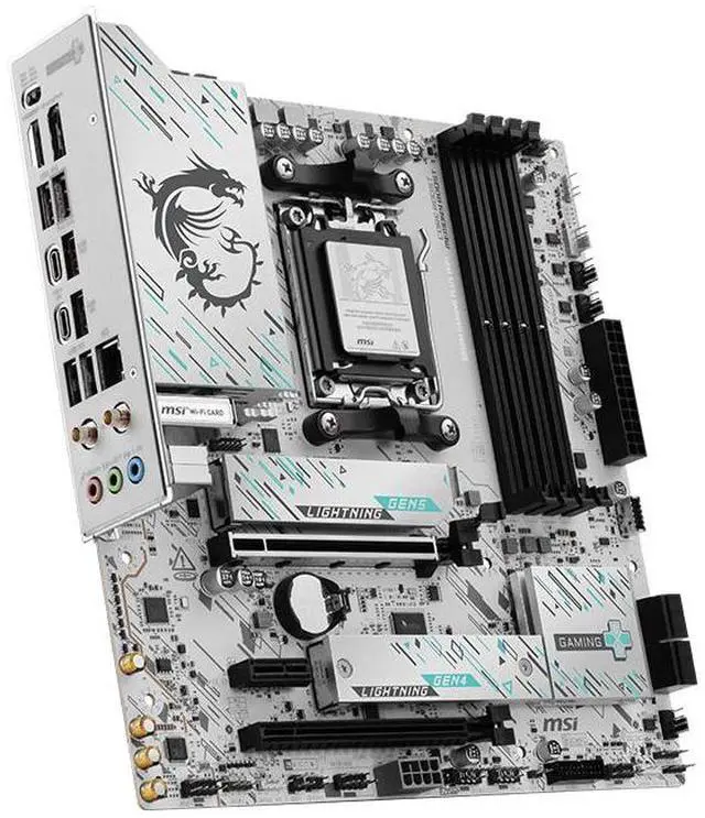 Alt view image 5 of 5 - MSI B850M GAMING PLUS WIFI7 Motherboard, with 5G Ethernet Port; Supports CPUs: 9800X3D, 9850X3D, 9700X, 9600X (AMD B850/AM5 Socket)