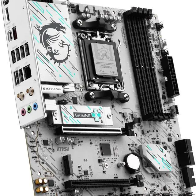 Alt view image 4 of 5 - MSI B840M GAMING PLUS WIFI6E motherboard supports CPUs 9700X/9600X/7500F (AMD B840/AM5 interface)