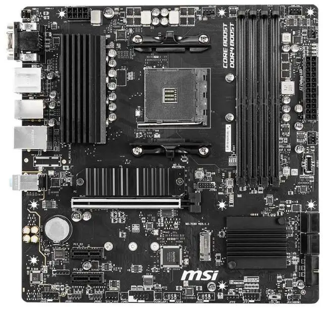 Main image of MSI PRO B550M PRO-VDH AM4 AMD B550 USB 3.0 Micro ATX AMD Motherboard