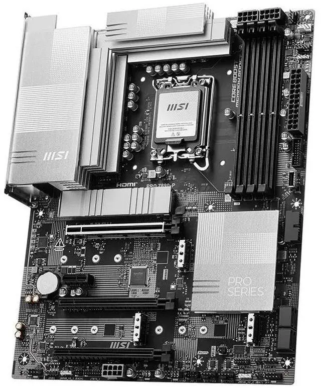 Alt view image 4 of 5 - MSI PRO Z890-P computer motherboard, 5G network port, Thunderbolt 4 support, CPU 285K/265K/265KF (Intel Z890/LGA 1851)