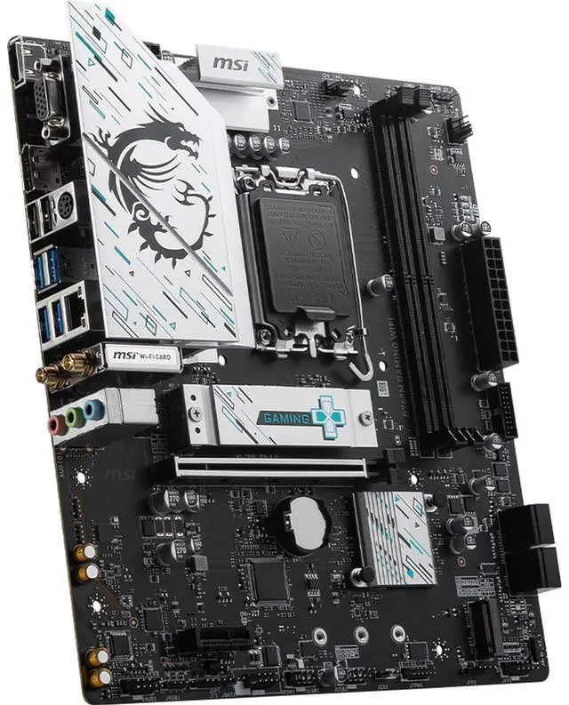 Alt view image 4 of 6 - MSI B760M GAMING WIFI DDR5 Gaming MotherboardSupports CPUs 14600KF, 13490F, and 14490F (Intel B760/LGA 1700)
