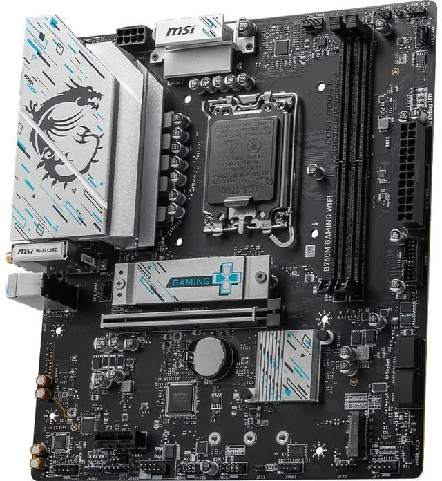 Alt view image 5 of 6 - MSI B760M GAMING WIFI DDR5 Gaming MotherboardSupports CPUs 14600KF, 13490F, and 14490F (Intel B760/LGA 1700)