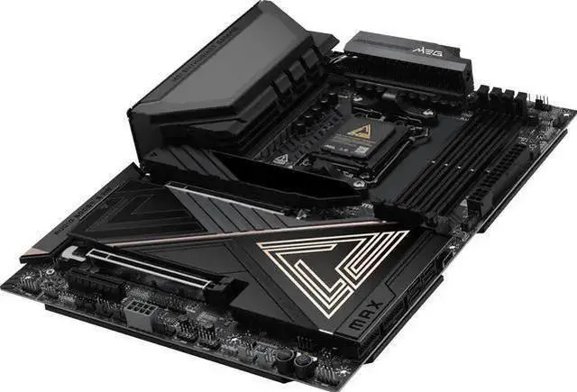 Alt view image 4 of 7 - MSI MEG X870E ACE MAX Motherboard & AMD Ryzen 7 9800X3D CPU Combo,ATX - Supports AMD Ryzen 9000 / 8000 / 7000 Processors, AM5 - 64MB BIOS ROM, 110A SPS VRM, DDR5 Memory (up to 9000+ MT/s OC)