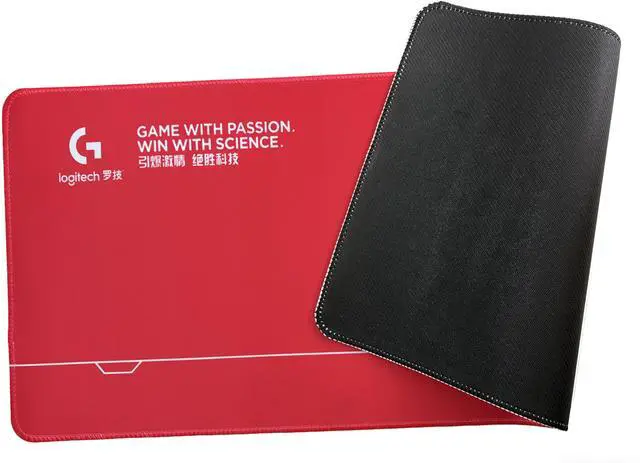 Alt view image 3 of 7 - Logitech DESK MAT Large Fine Surface gaming Mouse Pad, 31.5*12*0.2 in, Long Thickened, Non-Slip Rubber Backing, Low Friction, 80cm*30cm*0.3cm, F005-1-red