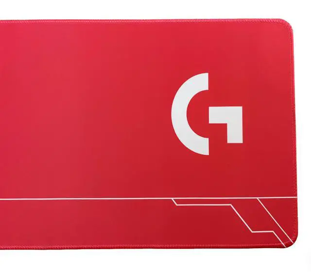 Alt view image 5 of 7 - Logitech DESK MAT Large Fine Surface gaming Mouse Pad, 31.5*12*0.2 in, Long Thickened, Non-Slip Rubber Backing, Low Friction, 80cm*30cm*0.3cm, F005-1-red