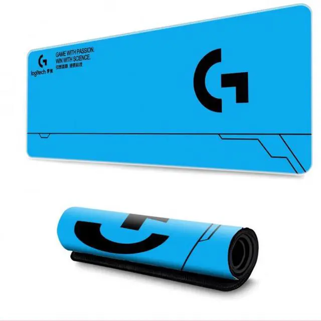 Alt view image 4 of 5 - Logitech DESK MAT Large Fine Surface gaming Mouse Pad, 31.5*12*0.2 in, Long Thickened, Non-Slip Rubber Backing, Low Friction, 80cm*30cm*0.3cm, F005-4-blue