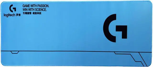 Main image of Logitech DESK MAT Large Fine Surface gaming Mouse Pad, 31.5*12*0.2 in, Long Thickened, Non-Slip Rubber Backing, Low Friction, 80cm*30cm*0.3cm, F005-4-blue