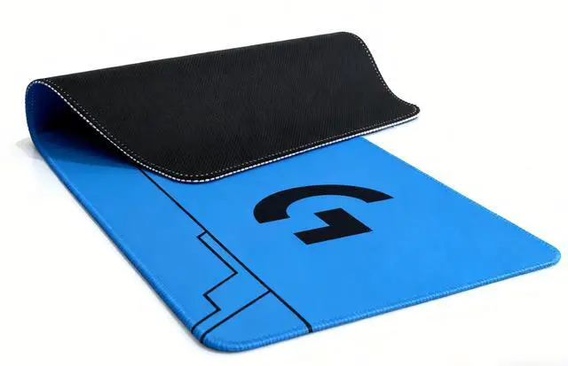 Alt view image 3 of 5 - Logitech DESK MAT Large Fine Surface gaming Mouse Pad, 31.5*12*0.2 in, Long Thickened, Non-Slip Rubber Backing, Low Friction, 80cm*30cm*0.3cm, F005-4-blue
