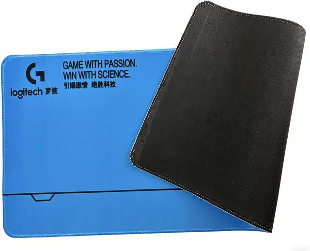 Alt view image 2 of 5 - Logitech DESK MAT Large Fine Surface gaming Mouse Pad, 31.5*12*0.2 in, Long Thickened, Non-Slip Rubber Backing, Low Friction, 80cm*30cm*0.3cm, F005-4-blue