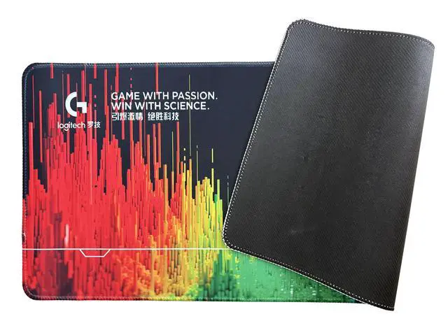 Alt view image 5 of 7 - Logitech DESK MAT Large Fine Surface gaming Mouse Pad, 31.5*12*0.2in, Long Thickened, Non-Slip Rubber Backing, Low Friction, 80cm*30cm*0.3cm, F005-5 black purle