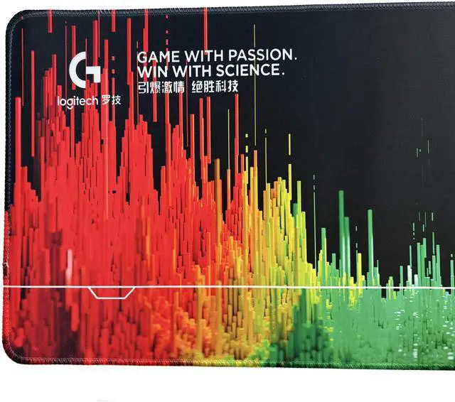 Alt view image 6 of 7 - Logitech DESK MAT Large Fine Surface gaming Mouse Pad, 31.5*12*0.2in, Long Thickened, Non-Slip Rubber Backing, Low Friction, 80cm*30cm*0.3cm, F005-5 black purle